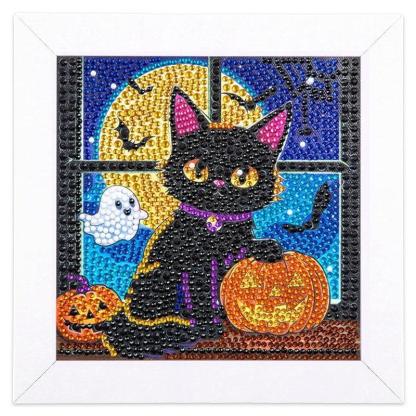 Diamond Art Kit With Wooden Frame For Crafting