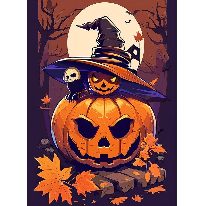 5D Diamond Painting Kit Halloween Skull Eagle Art