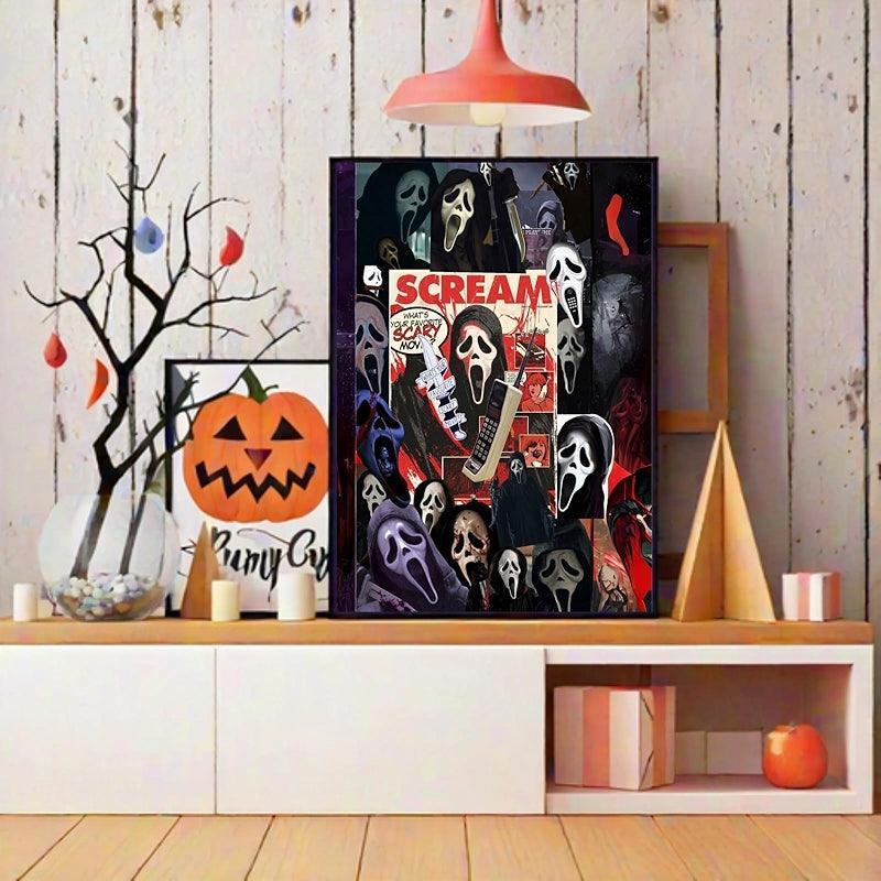 Halloween Paint By Numbers Kit For Home Wall Decor