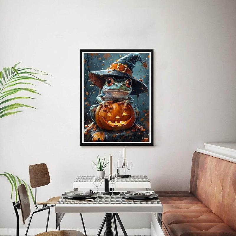 5D Diamond Arts Painting Kits Halloween Frog Full Drill DIY