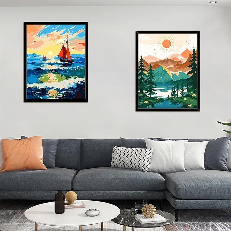 Paint By Numbers Kit Black Cat Canvas Art