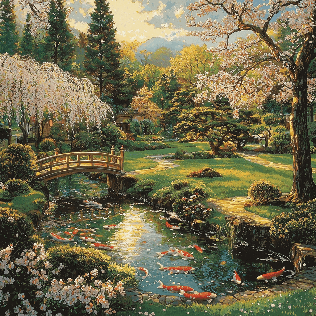 Shinjuku Gyoen National Garden - Tokyo Paint By Number