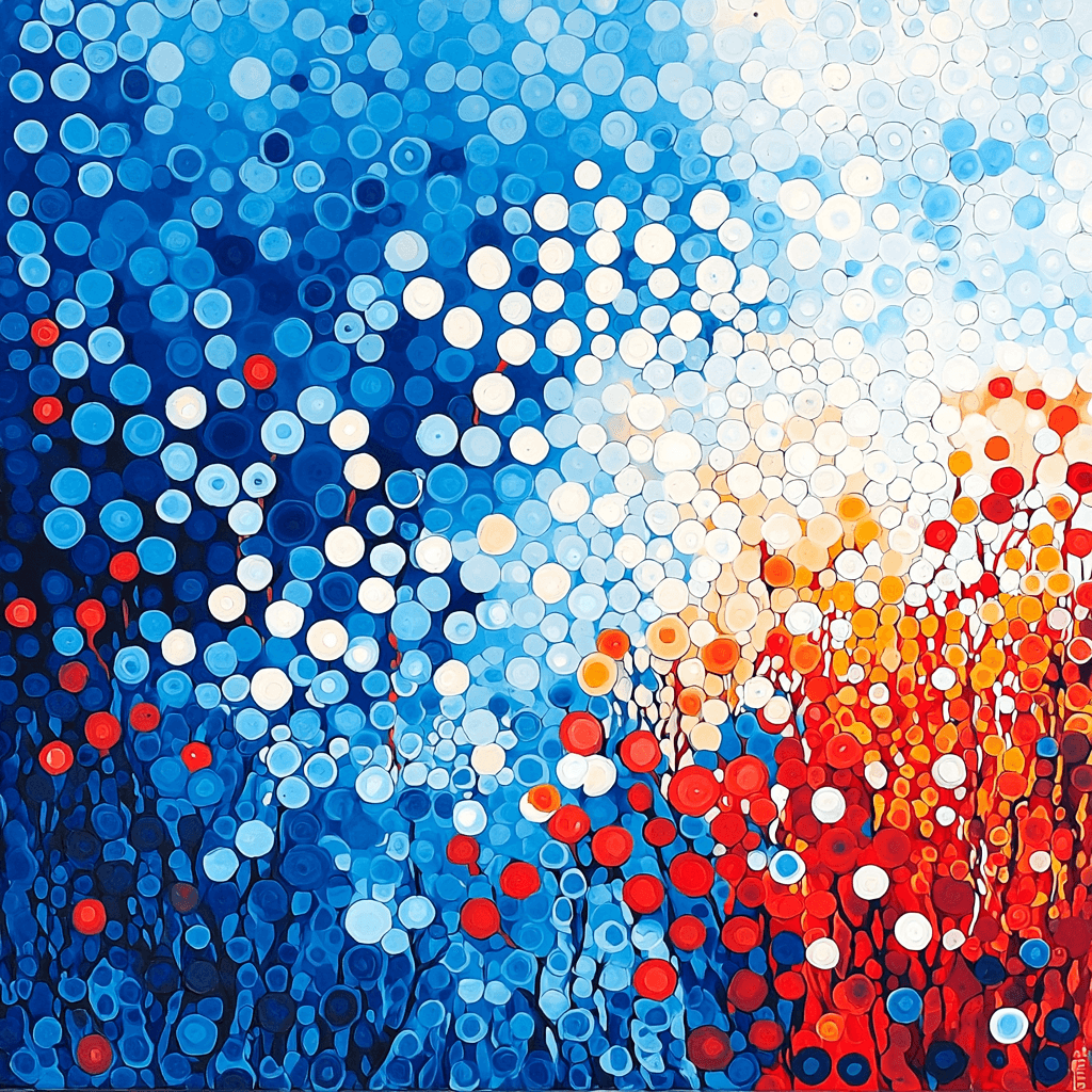 Yayoi Kusama Inspired Dots Of Wonder Number Painting