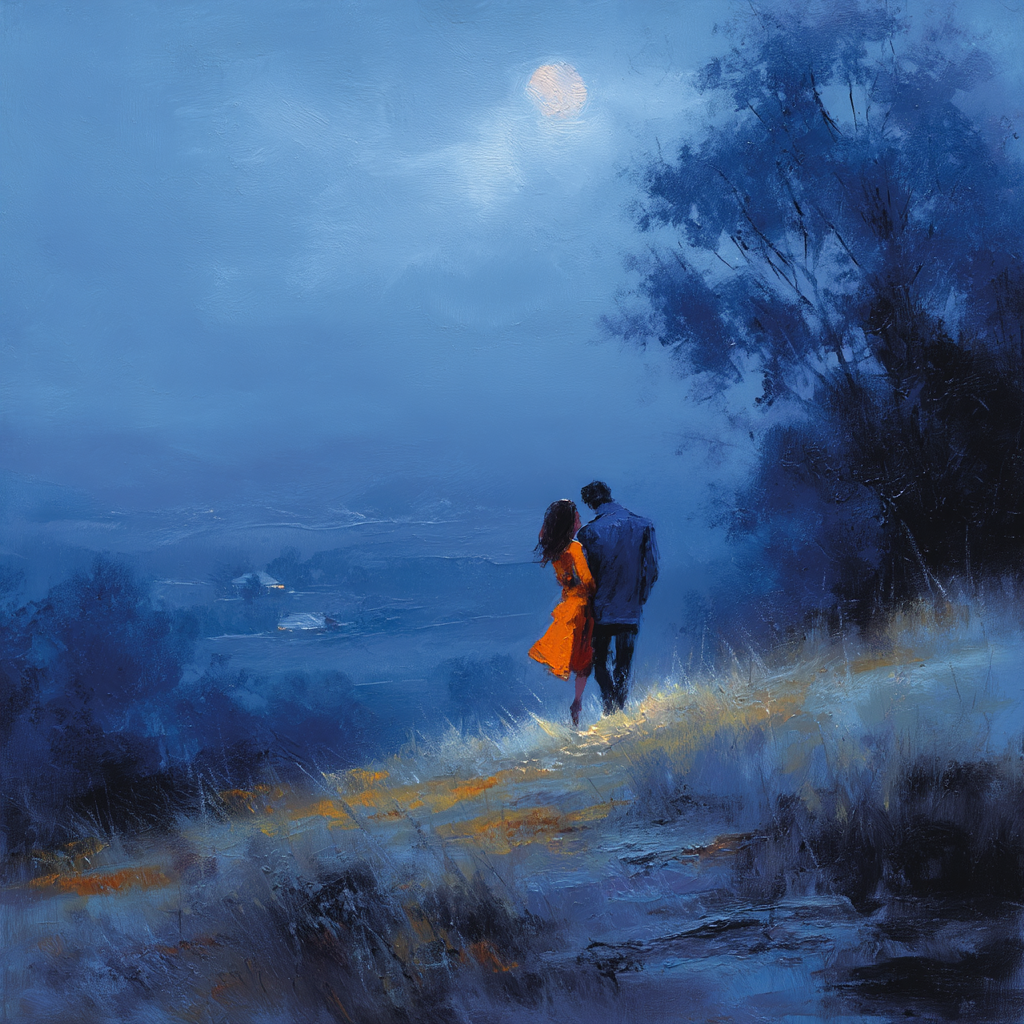 Love Under The Moonlight Paint By Numbers Art