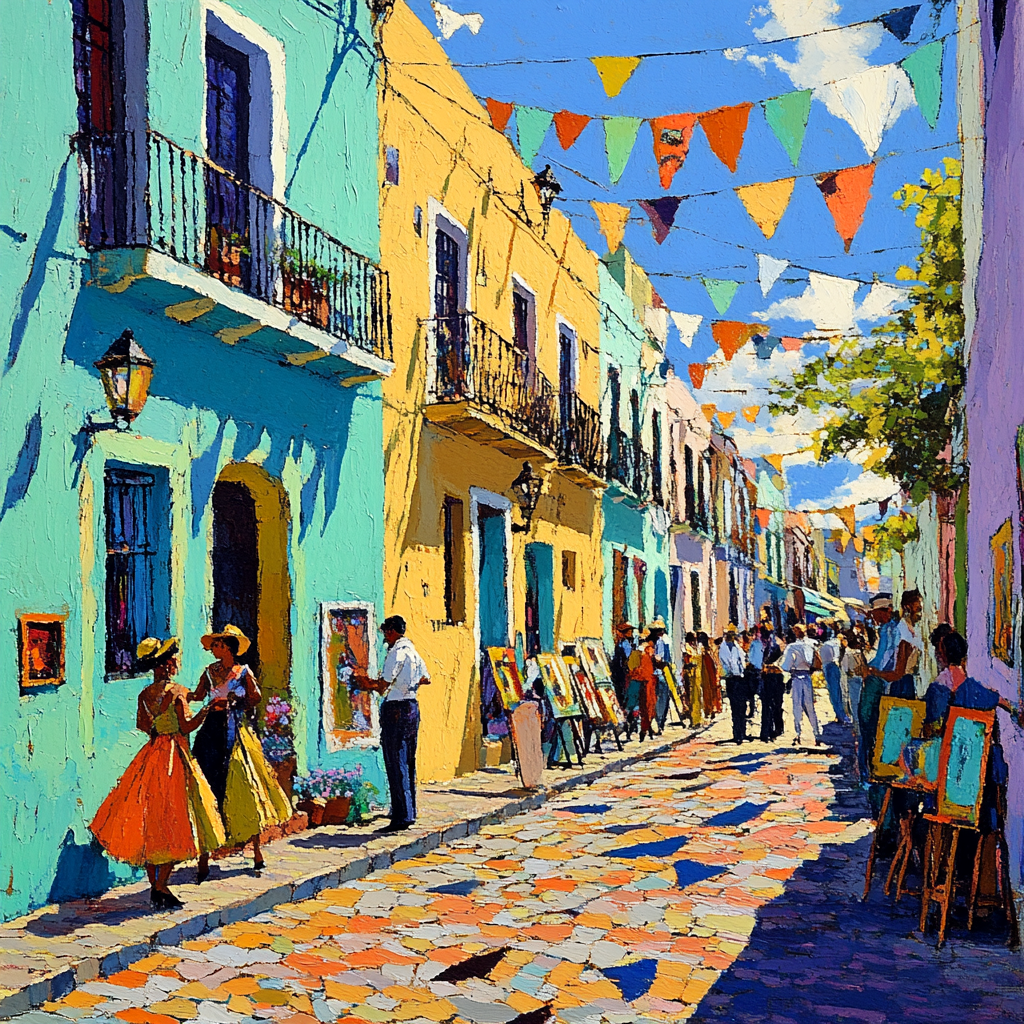 Caminito Colorful Alley Buenos Aires Argentina paint by number