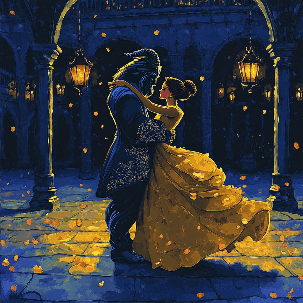 Beast Starlit Dance paint by number