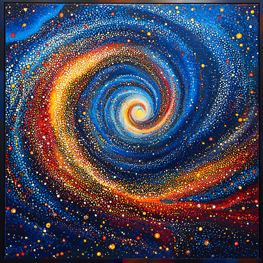 Yayoi Kusama Inspired Infinite Cosmos Delight Number Painting