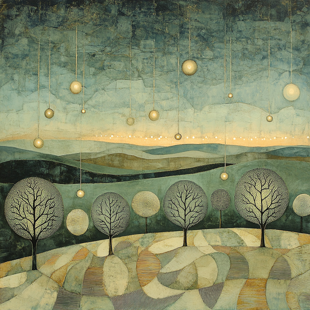 Max Ernst Inspired Lunar Orchard painting number kit