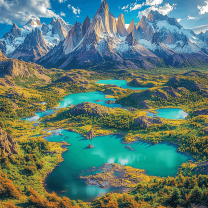 Torres Del Paine - Chile Paint By Numbers