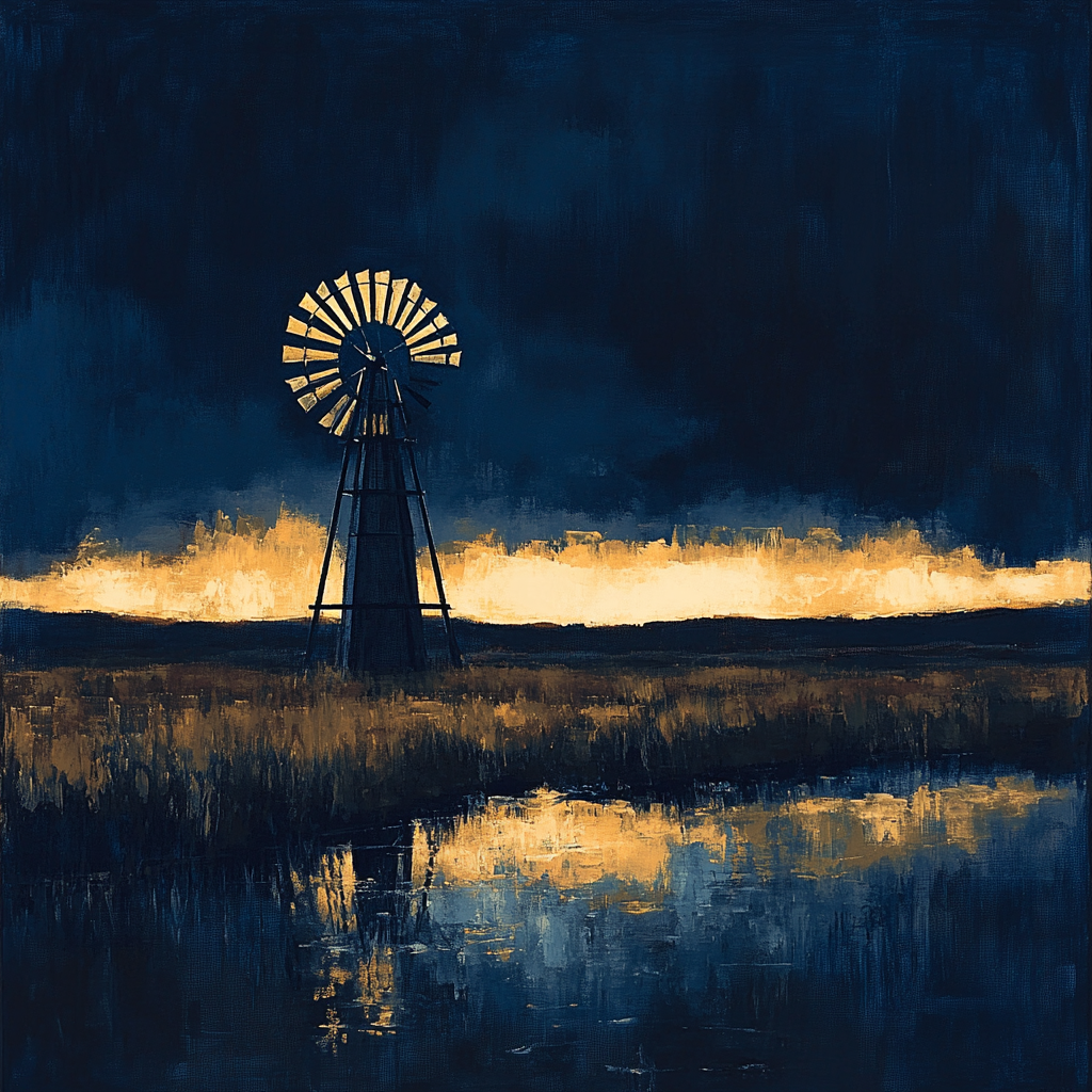 Rembrandt Inspired Windmill In Twilight Glow painting number kit