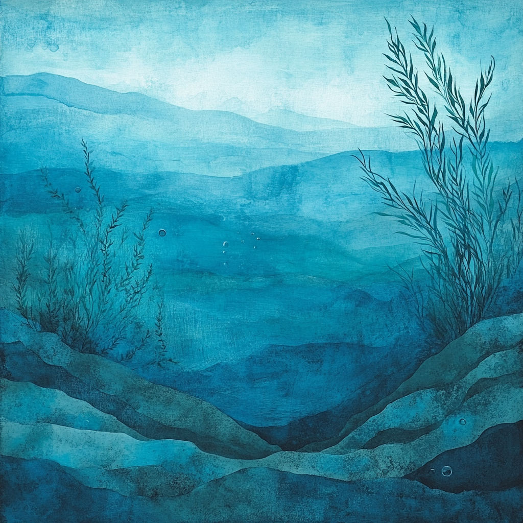 Leonardo Da Vinci Inspired Oceanic Depths painting number kit