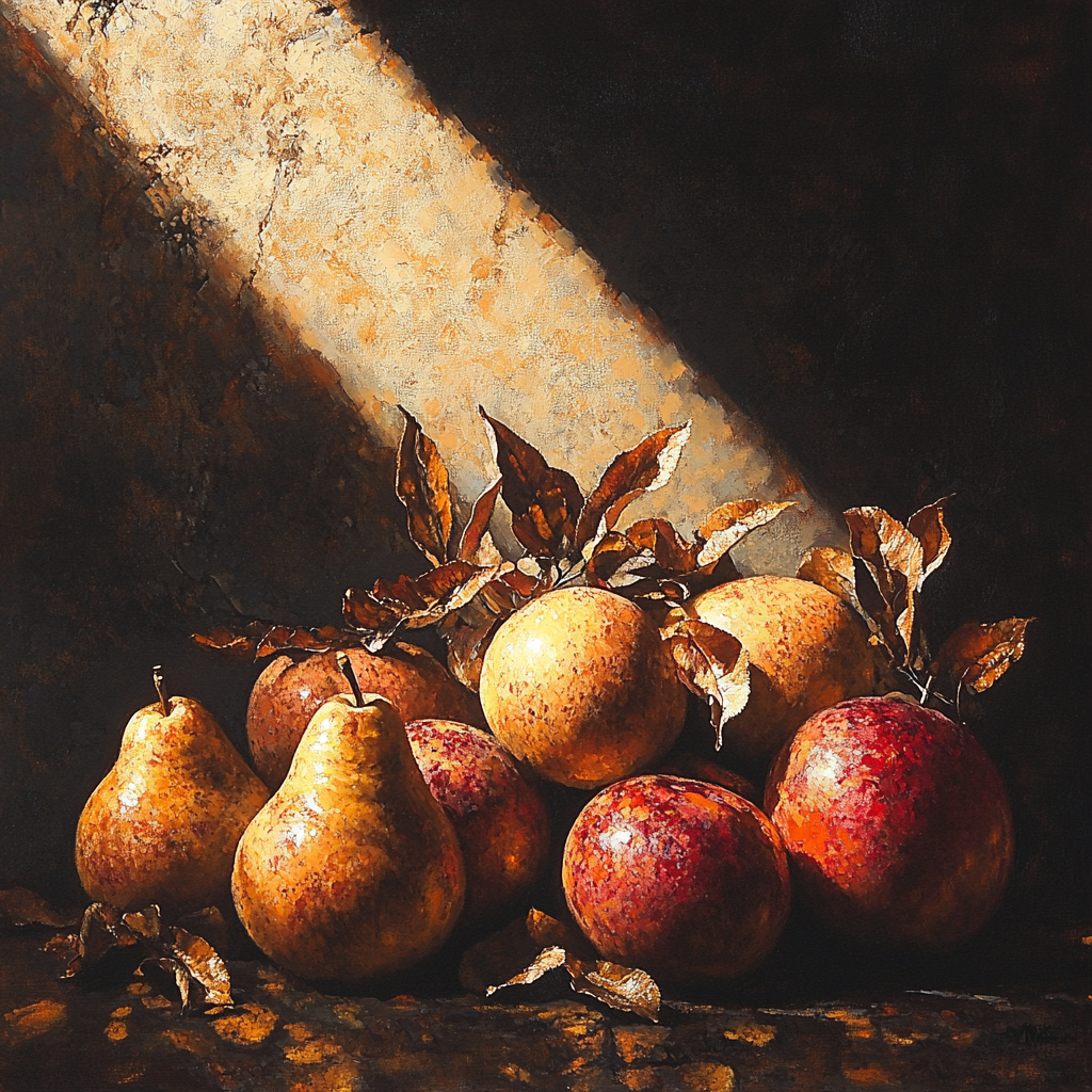 Caravaggio Inspired Withering Orchard paint by numbers