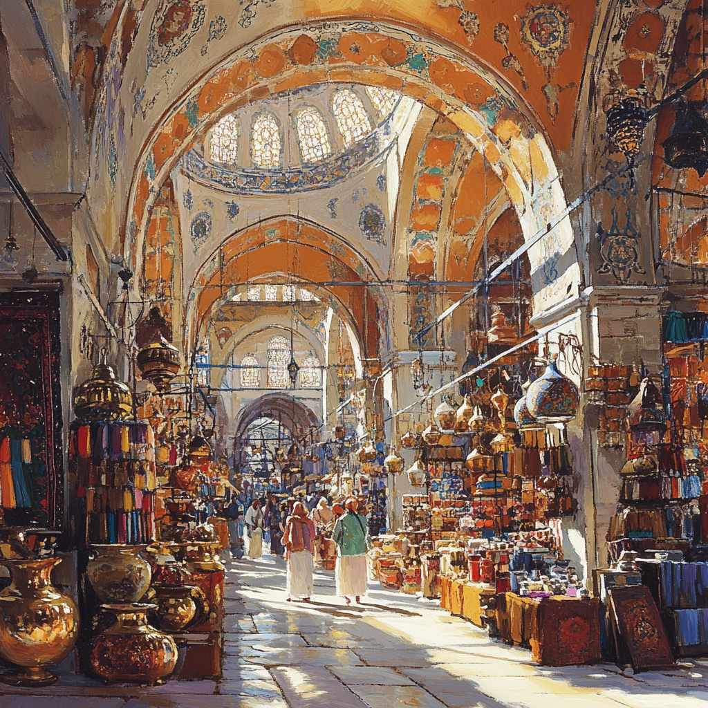 Grand Bazaar Bazaar Istanbul Turkey Market Alleys paint by number