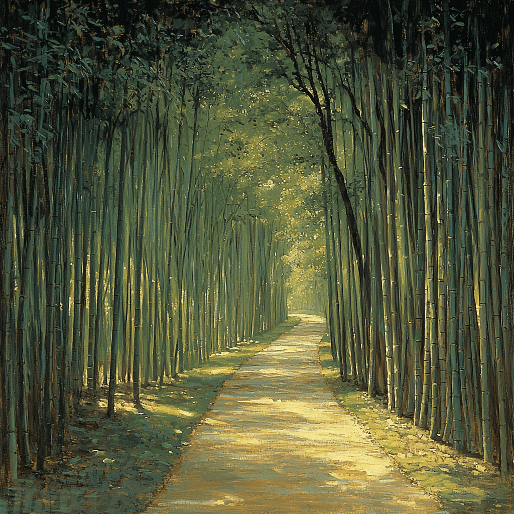 Kyoto Bamboo Forest Paint By Color