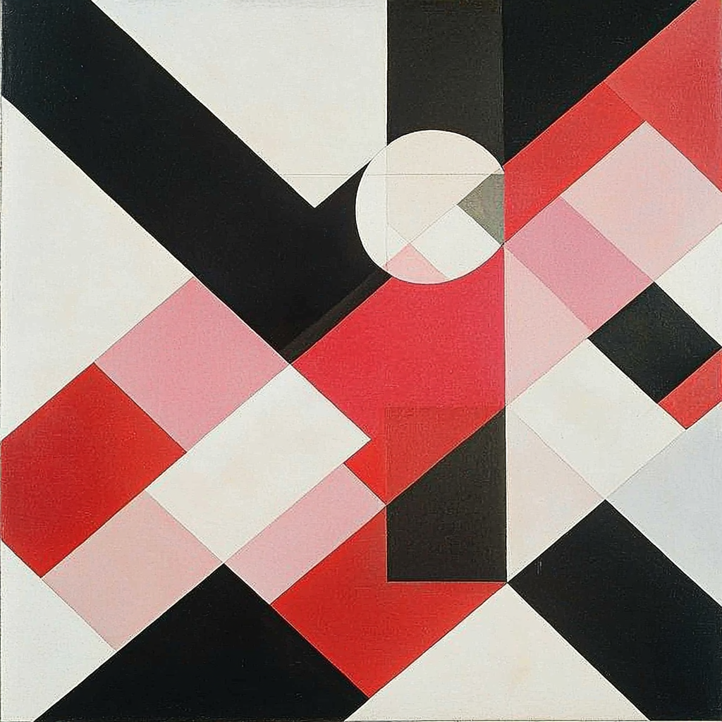 Kazimir Malevich Inspired Conceptual Harmony Numbered Painting Kits