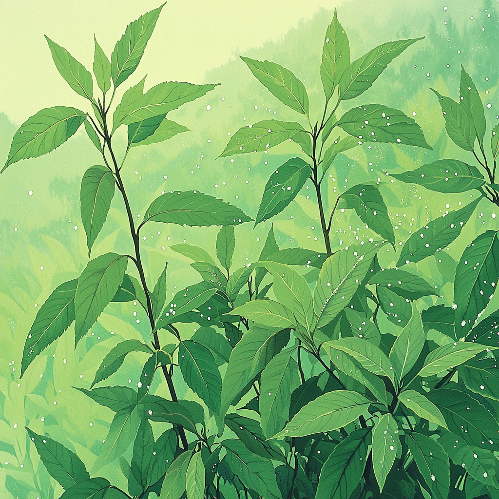 Utagawa Hiroshige Inspired Calm Morning Dew Paint By Color