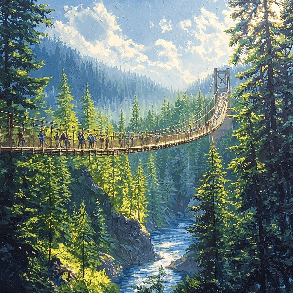Capilano Suspension Bridge Park - Vancouver, Canada Paint By Numbers