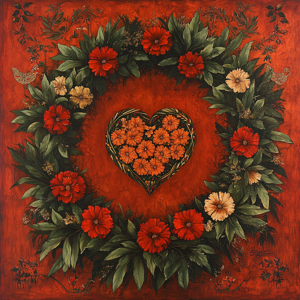 Frida Kahlo Inspired Floral Allegory Painting by numbers kit