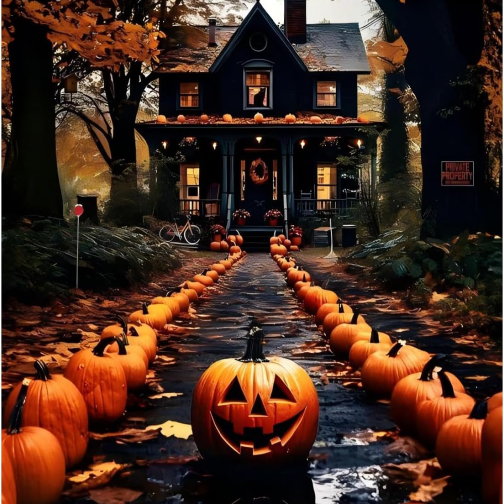 Halloween Pumpkin Paint By Numbers Kit For Adults