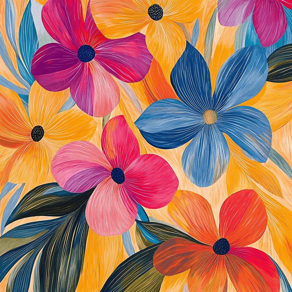 Henri Matisse Inspired Dancing Flowers In The Breeze Paint By Numbers Kits