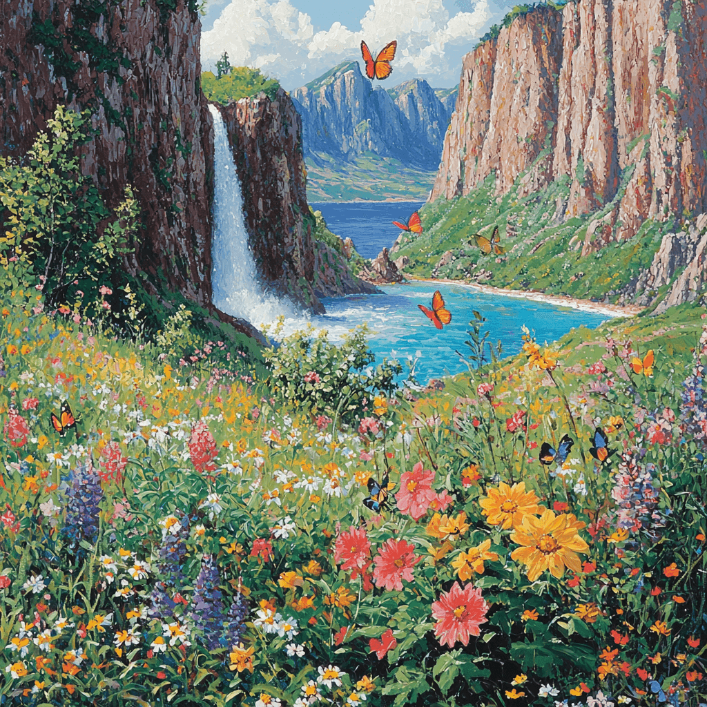 Butterfly Valley Paint By Color