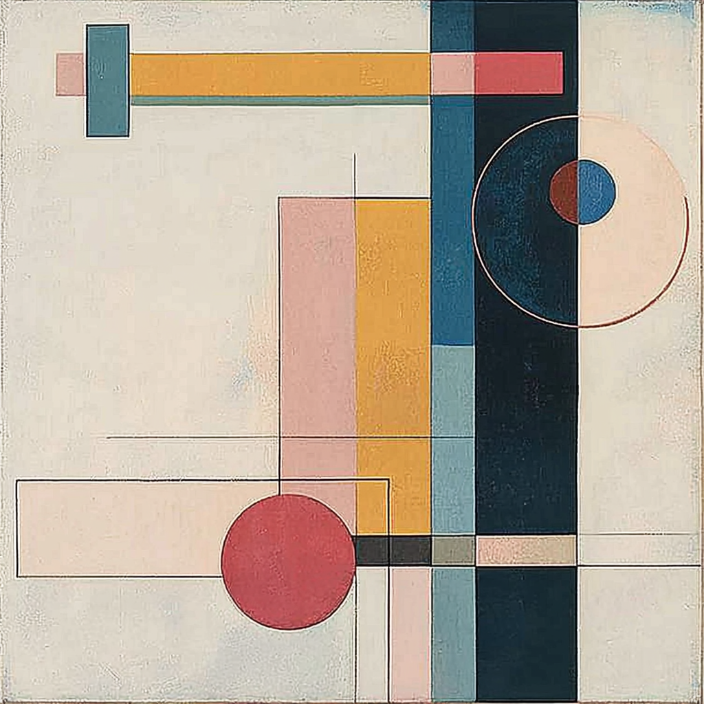 Kazimir Malevich Inspired Geometric Essence Numbered Painting Kits