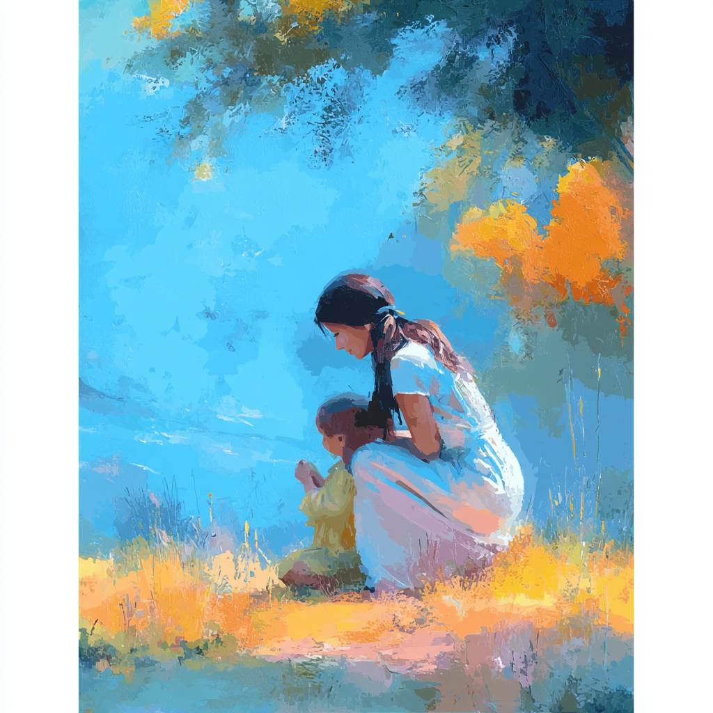 Mother's Caring Heart Painting Number Kit