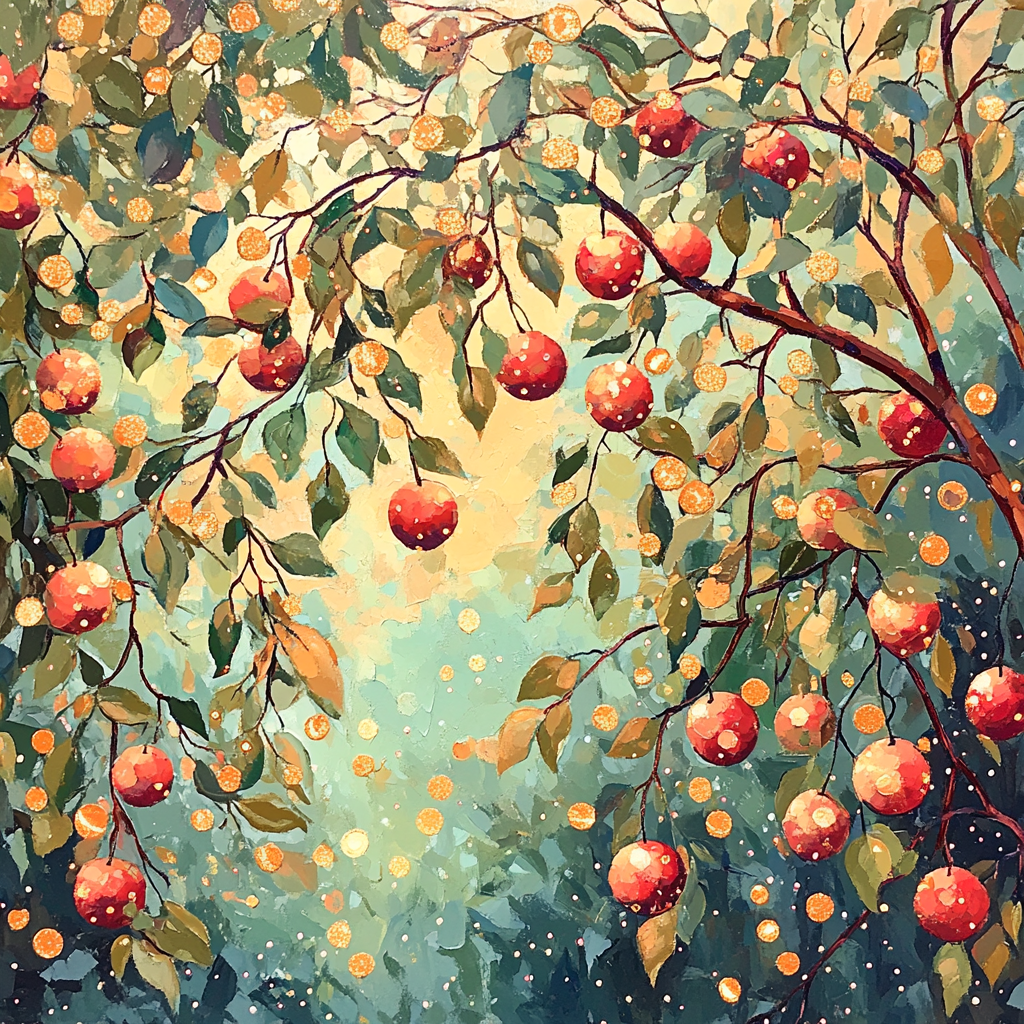 Edgar Degas Inspired Celestial Orchard paint by numbers