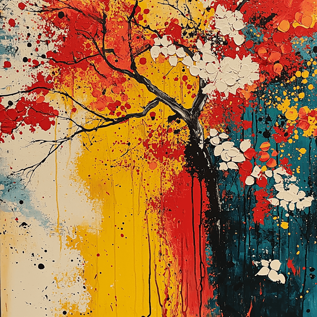 Jackson Pollock Inspired Abstract Fusion Paint By Numbers Art