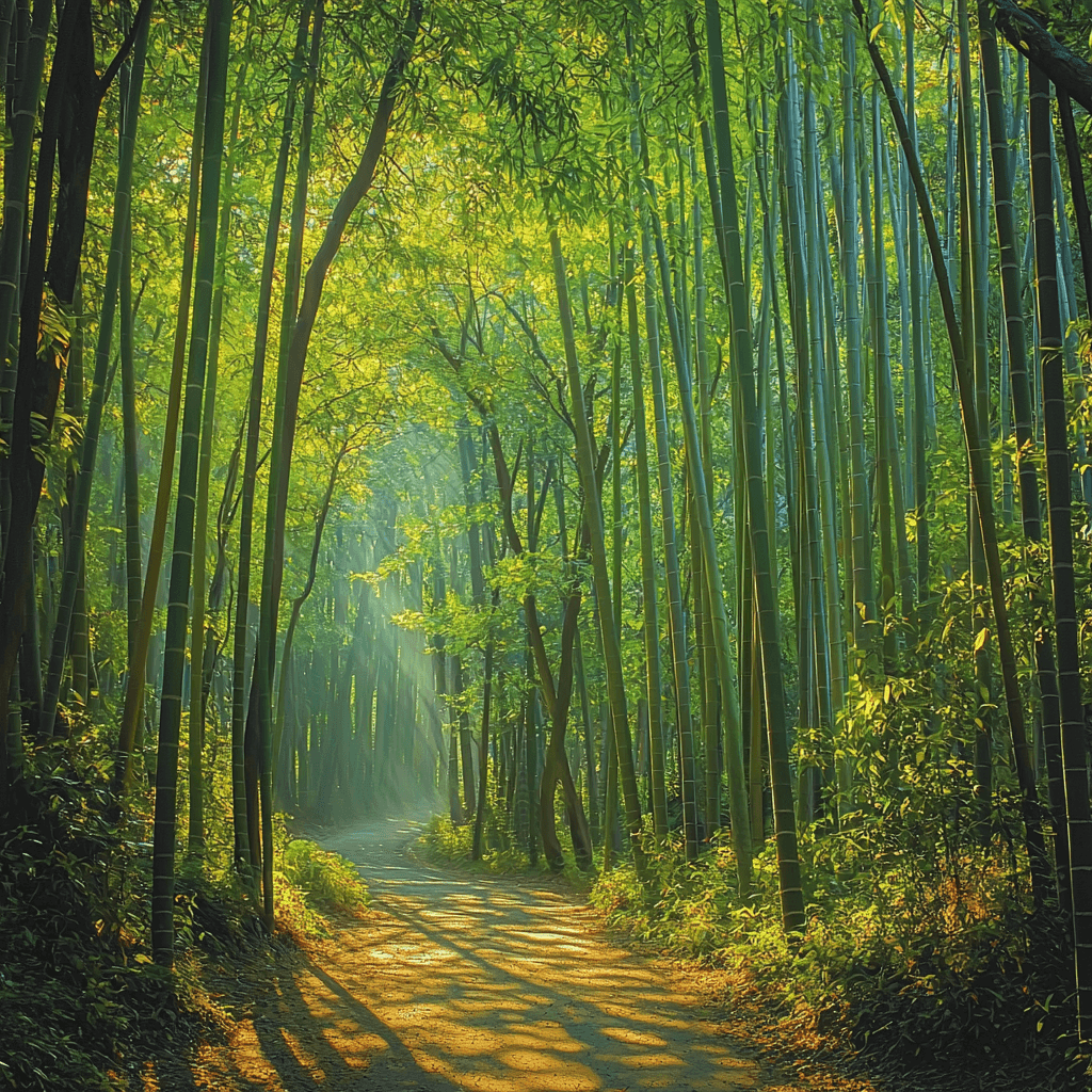 Bamboo Forest Painting Number Kit