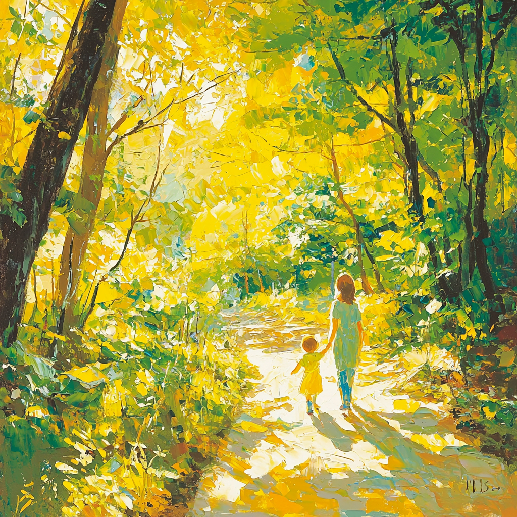 Sunny Days Together Number Painting