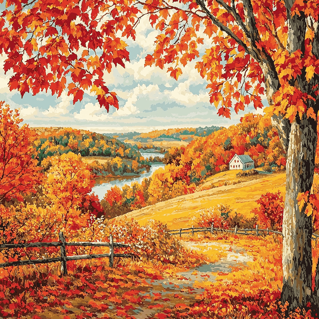 John Constable Inspired Autumn Winds DIY Paint By Numbers