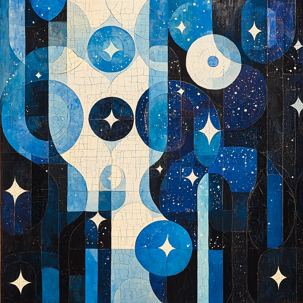 Kazimir Malevich Inspired Celestial Geometry Numbered Painting Kits