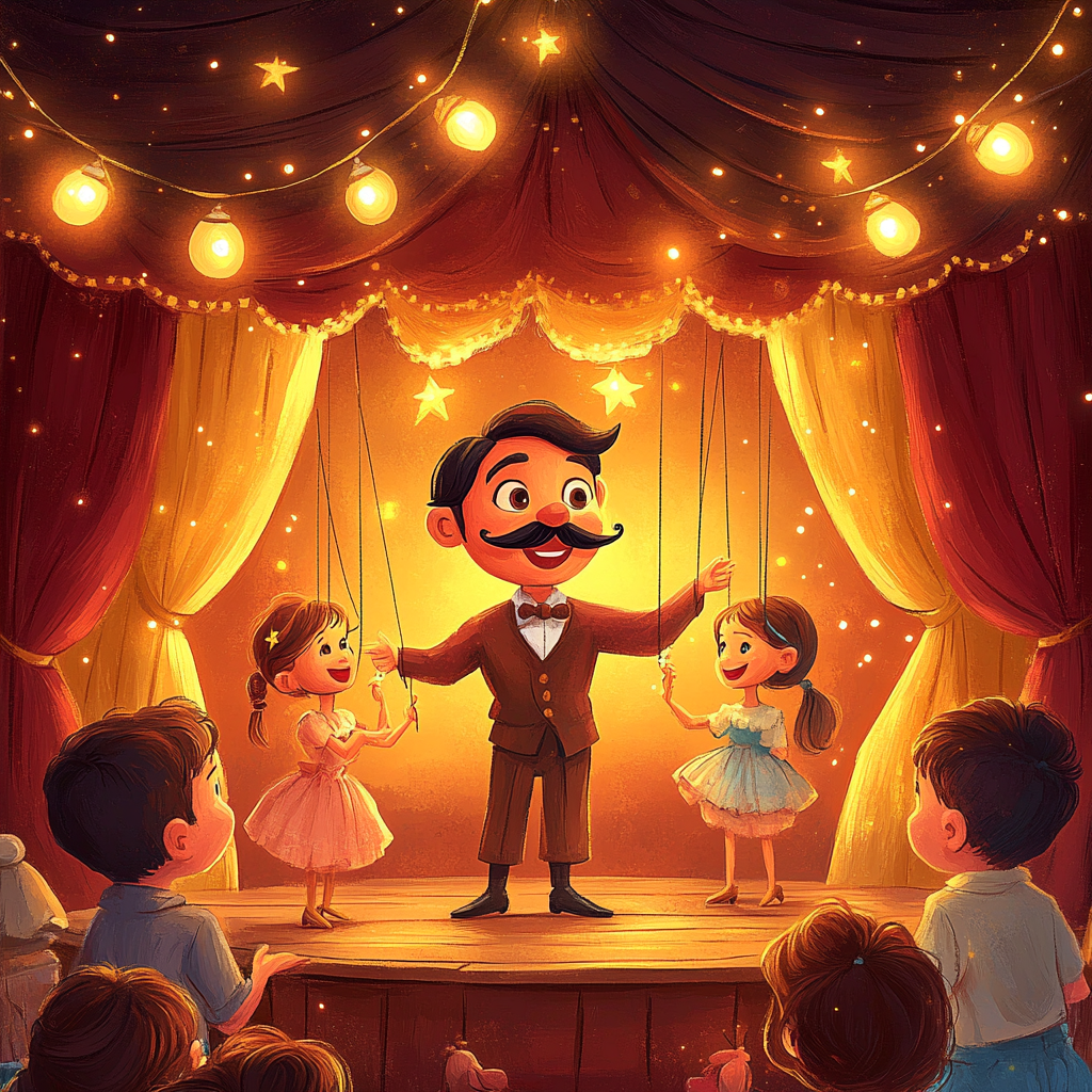 Stromboli Puppet Show Painting by numbers kit