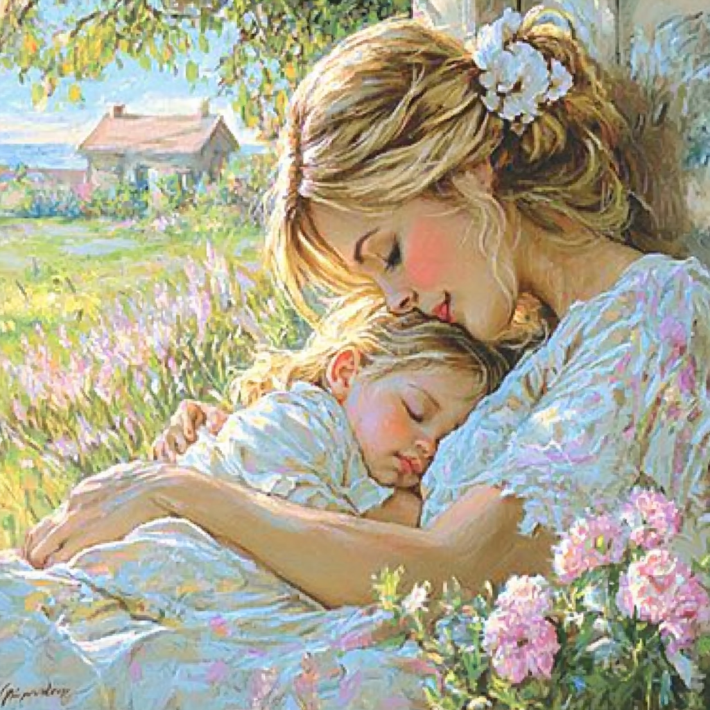 In Your Mother's Arms Painting Number Kit