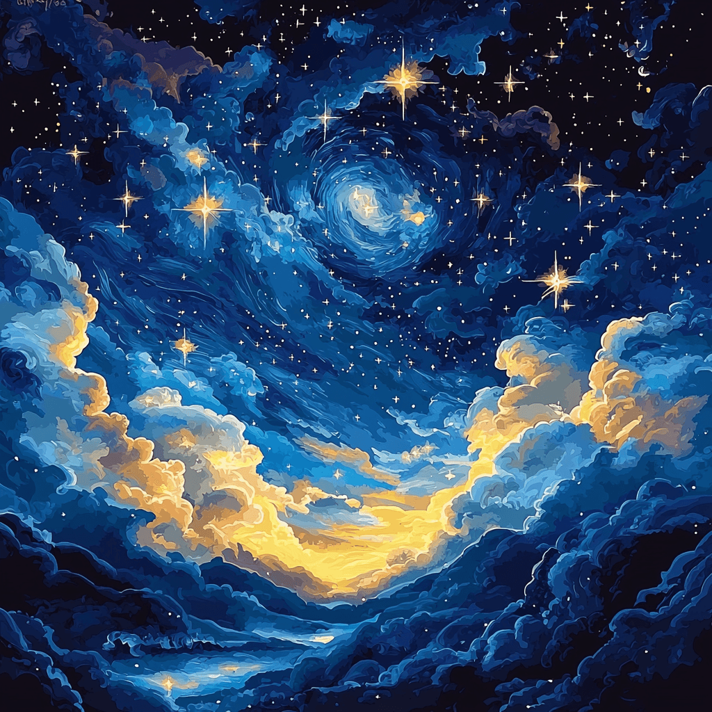 Vincent Van Gogh Inspired Under The Stars Paint By Numbers