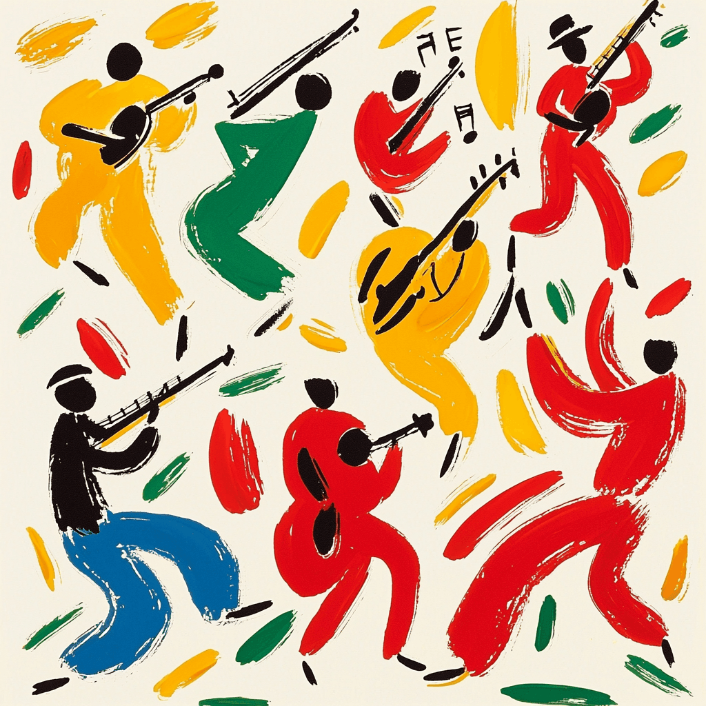 Henri Matisse Inspired Musical Harmony Painting Number Kit