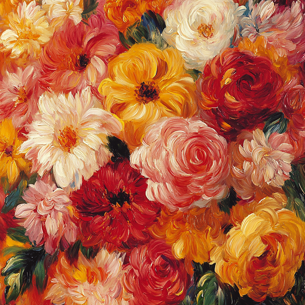 Pierre-Auguste Renoir Inspired Floral Essence Of Friendship Painting By Numbers Kit