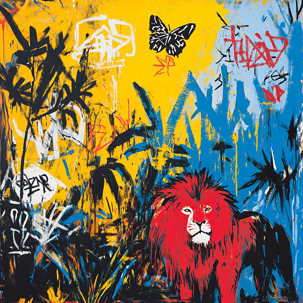 Jean-Michel Basquiat Inspired Jungle Expedition Numbered painting kits
