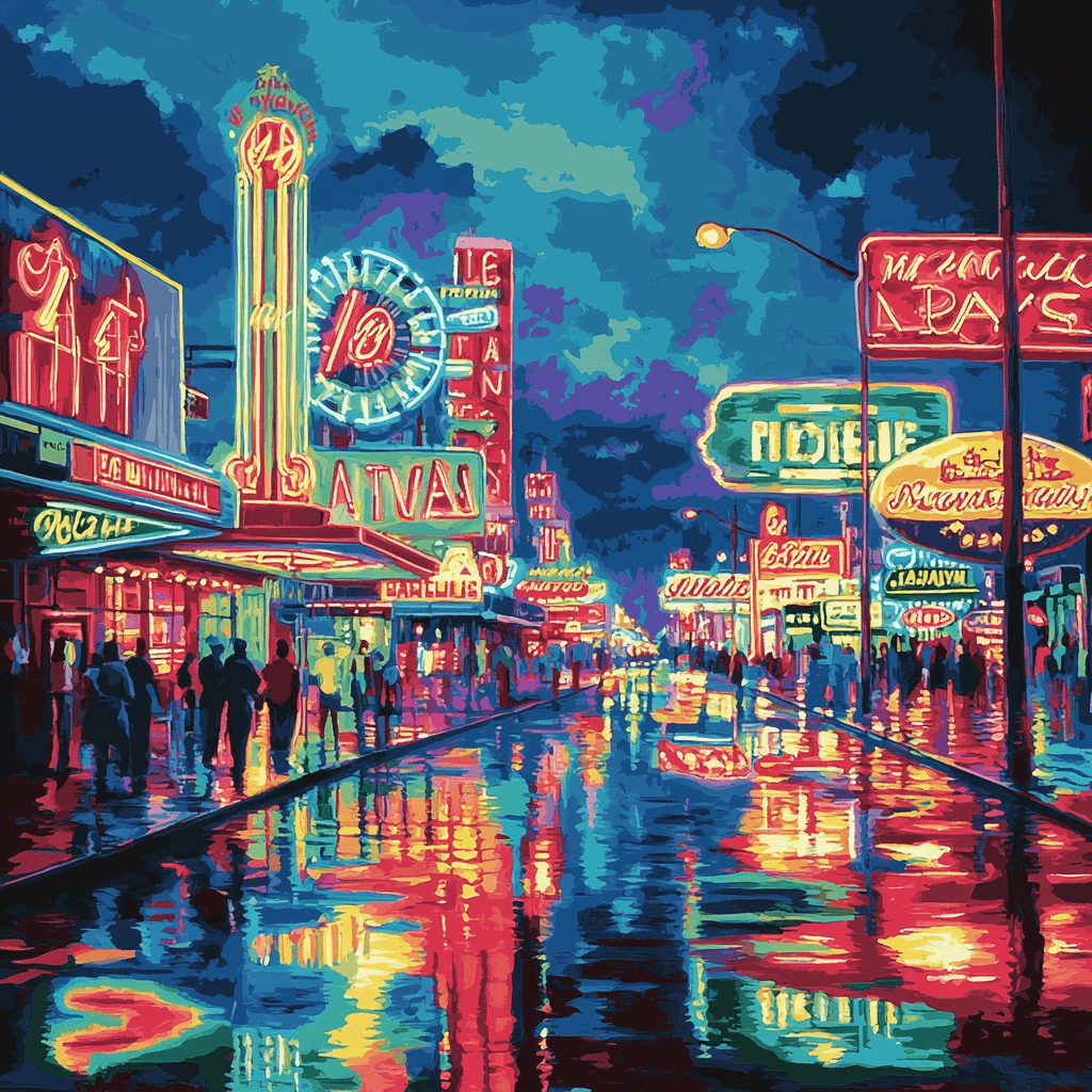 The Neon Art Museum - Las Vegas Painting Number Kit