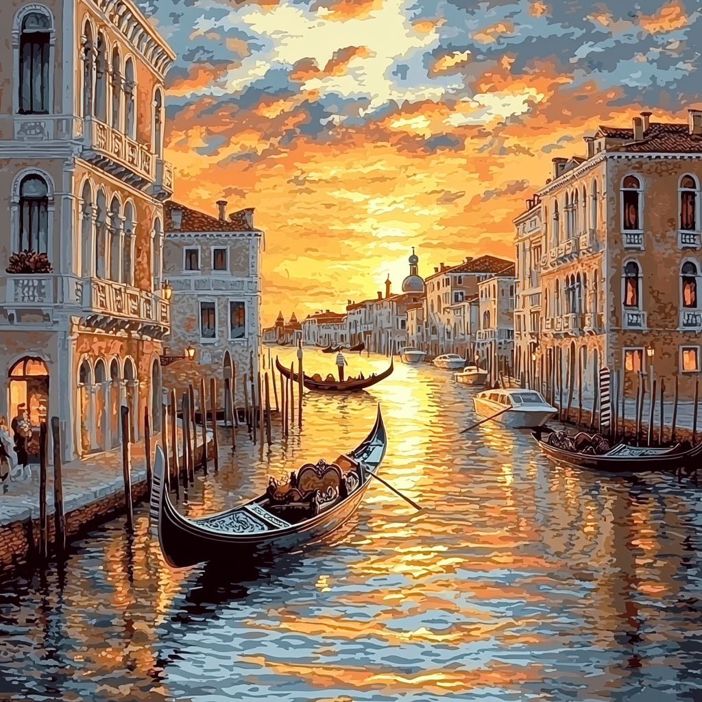 Francesco Guardi Inspired Venetian Reverie Painting By Numbers Kit