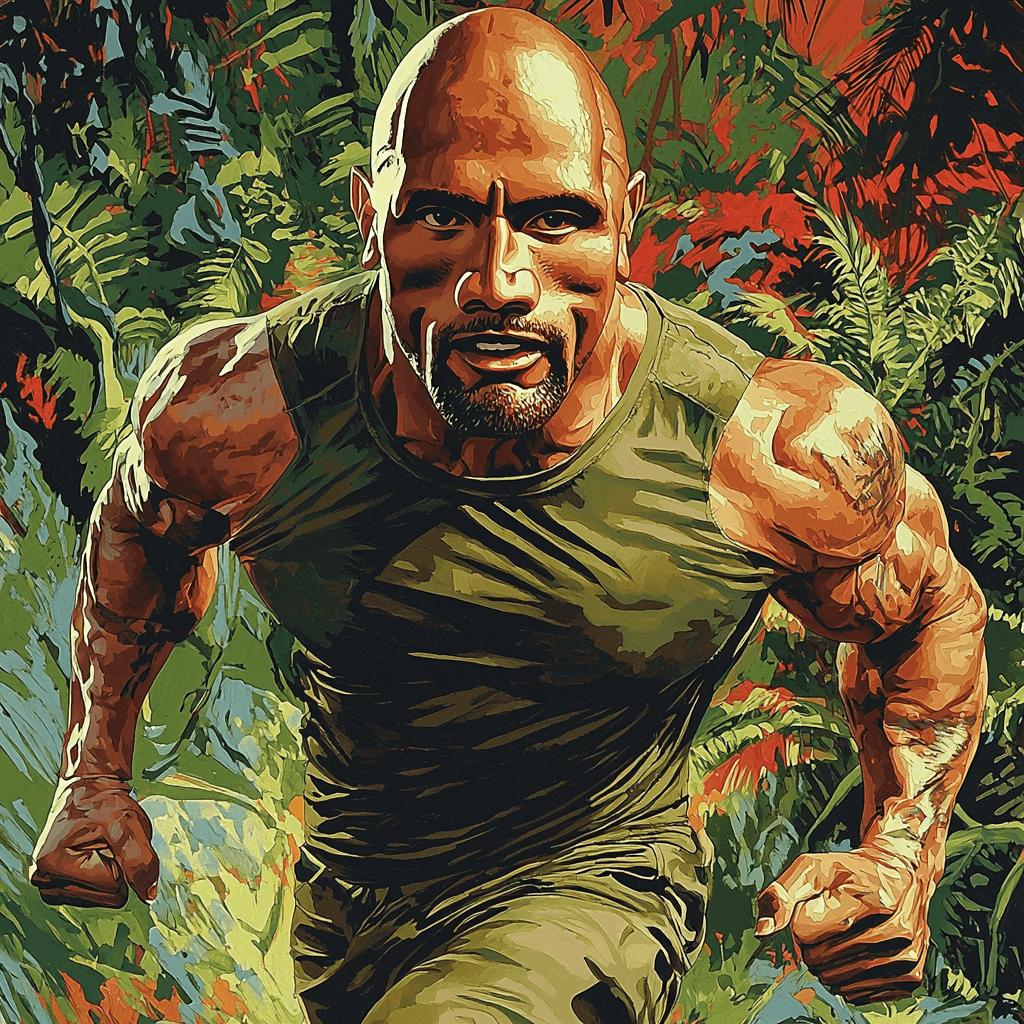 Dwayne Johnson: The Rock's Colossal Charm Painting By Numbers Kit