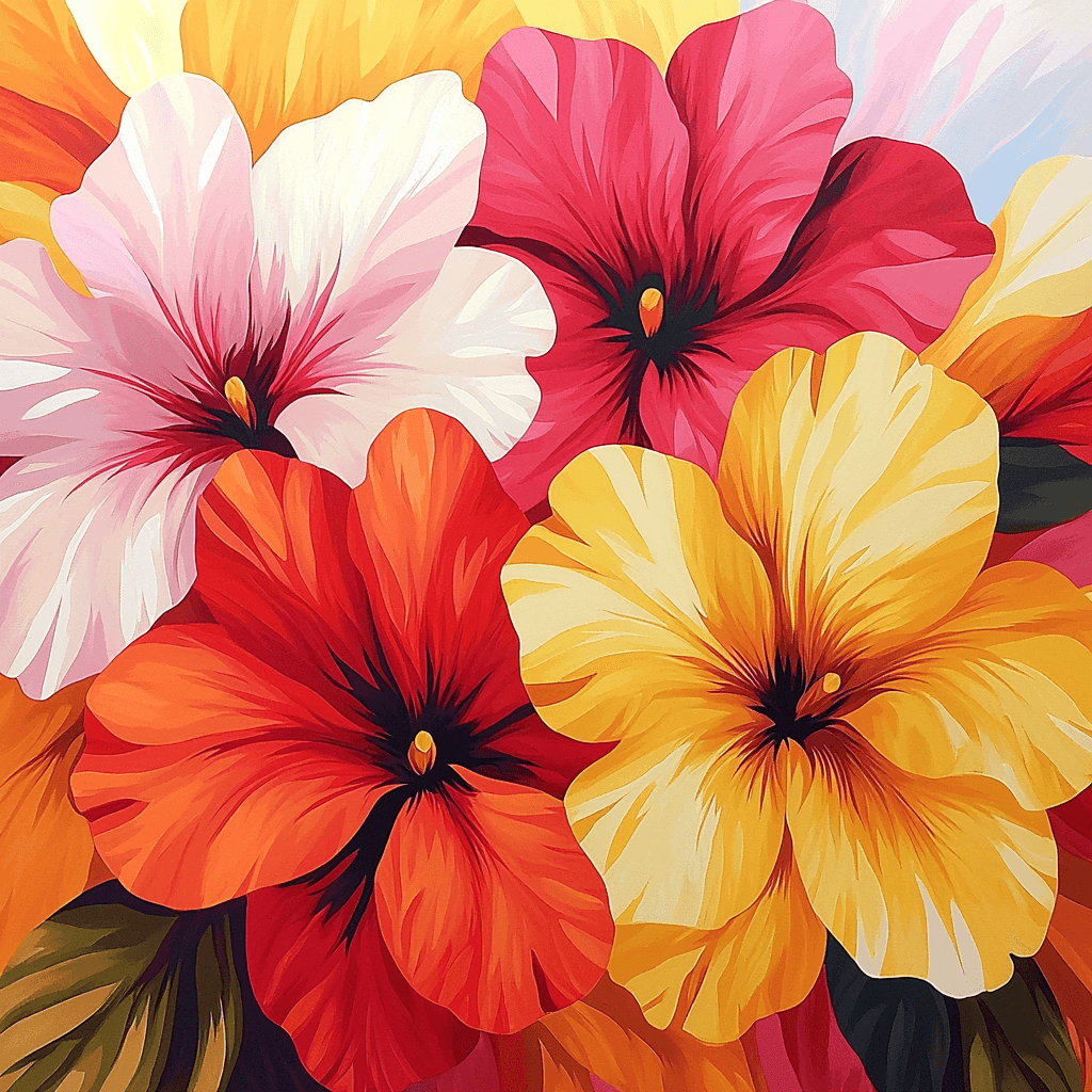 Georgia O'Keeffe Inspired Joyful Flora Painting Number Kit