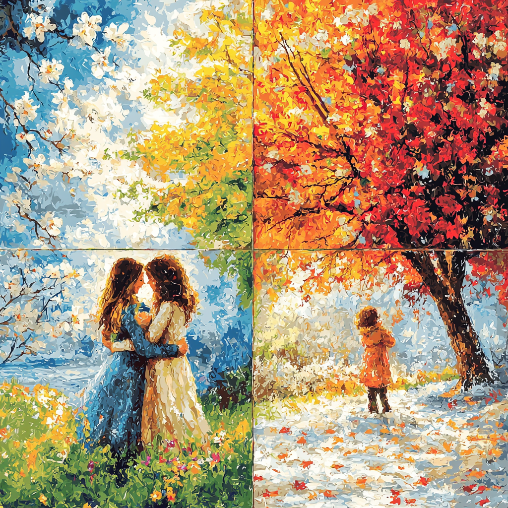 Seasons Of Motherhood Paint By Color
