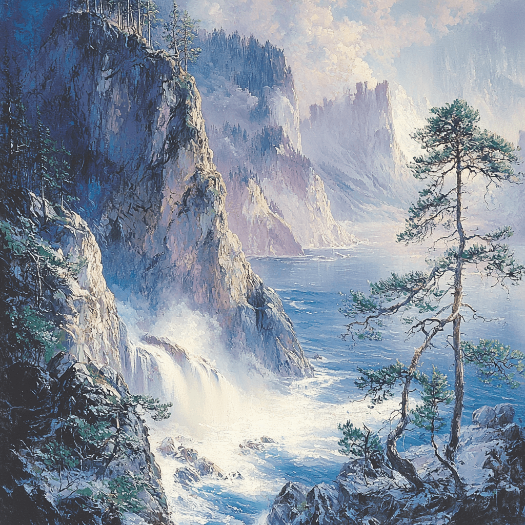 Ivan Aivazovsky Inspired Majestic Nordic Fjord Paint By Numbers Art
