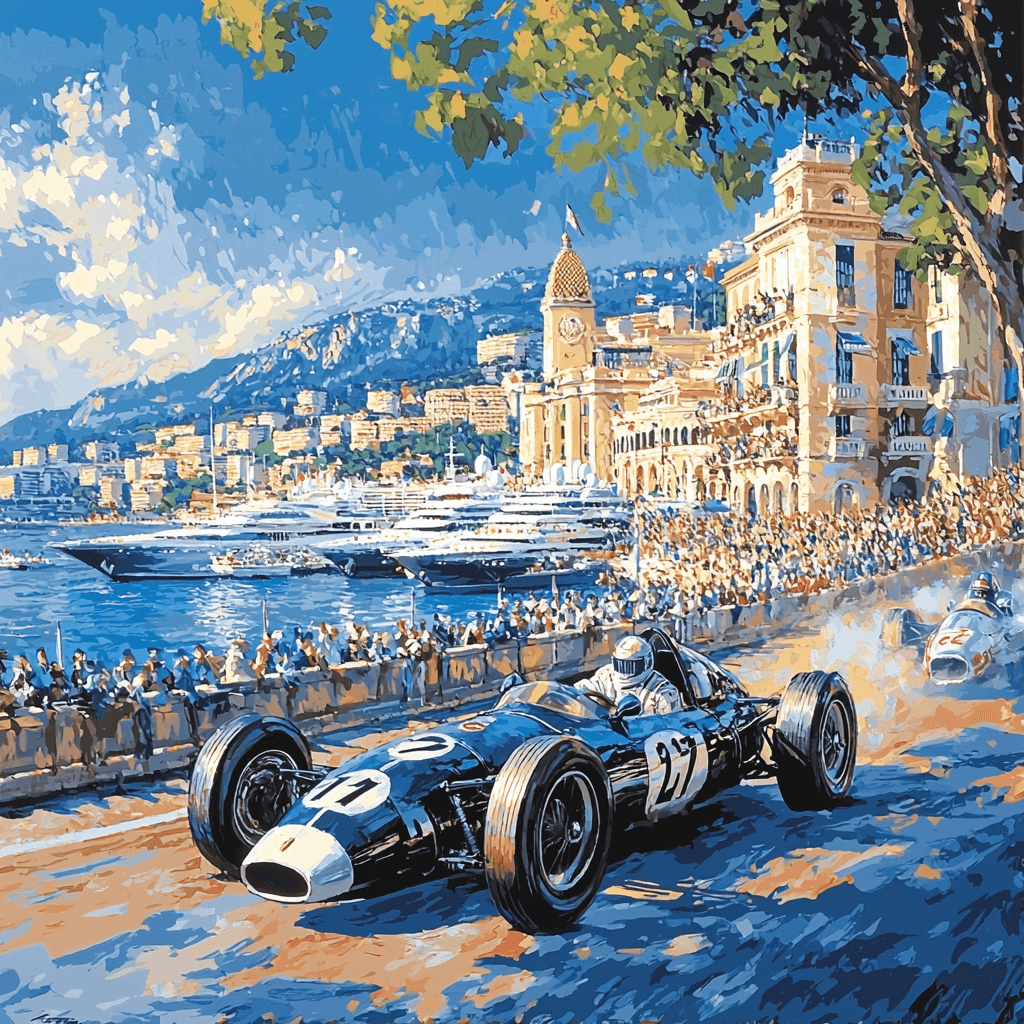 Monaco Grand Prix Painting By Numbers Kit