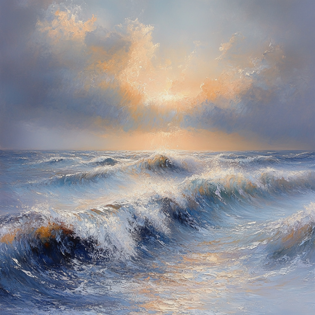 J.M.W. Turner Inspired Sea Tempest Paint by numbers art