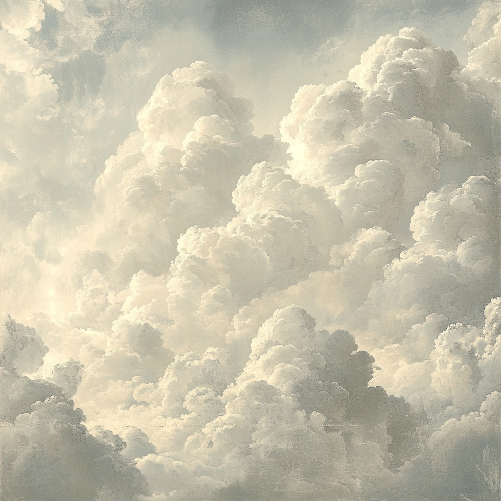 Leonardo Da Vinci Inspired Abstract Cloud Patterns Numbered painting kits