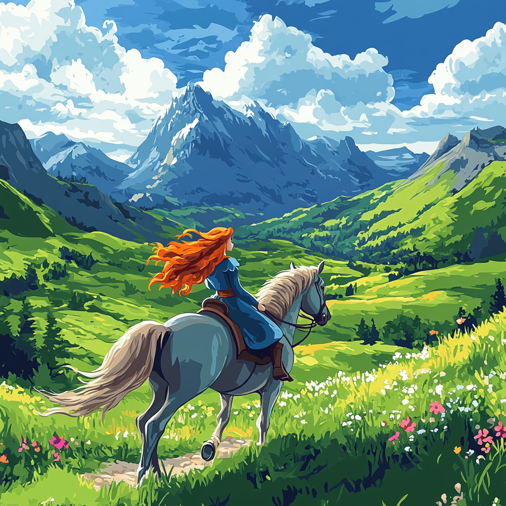 Meridas Highland Adventure DIY paint by numbers