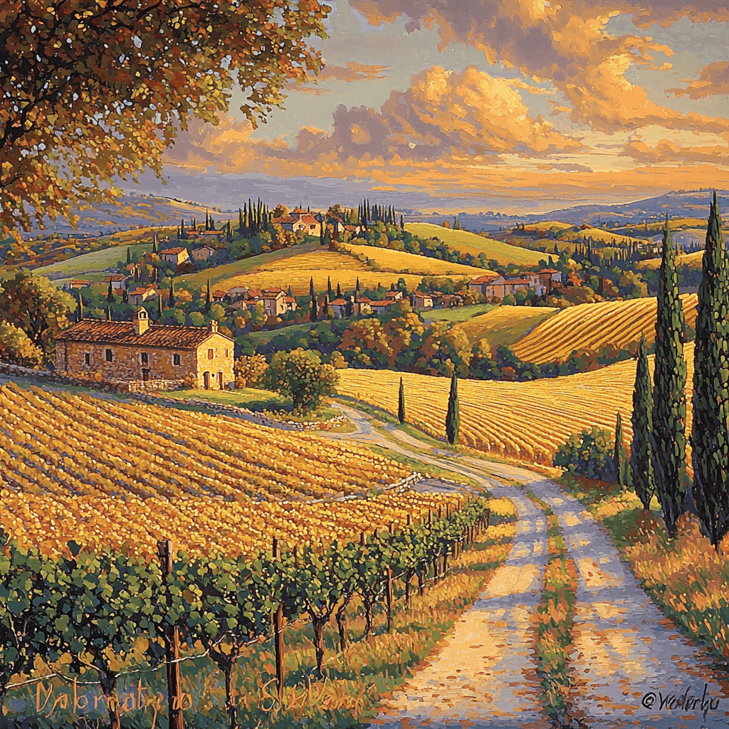 Tuscany Countryside DIY Paint By Numbers